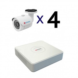 Комплект аналогового видеонаблюдения   Безопасник AC TA 4-3 на 4 камеры для внутреннего и уличного использования