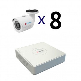 Комплект аналогового видеонаблюдения Безопасник AC TA 8-1 на 8 камер для внутреннего и уличного использования